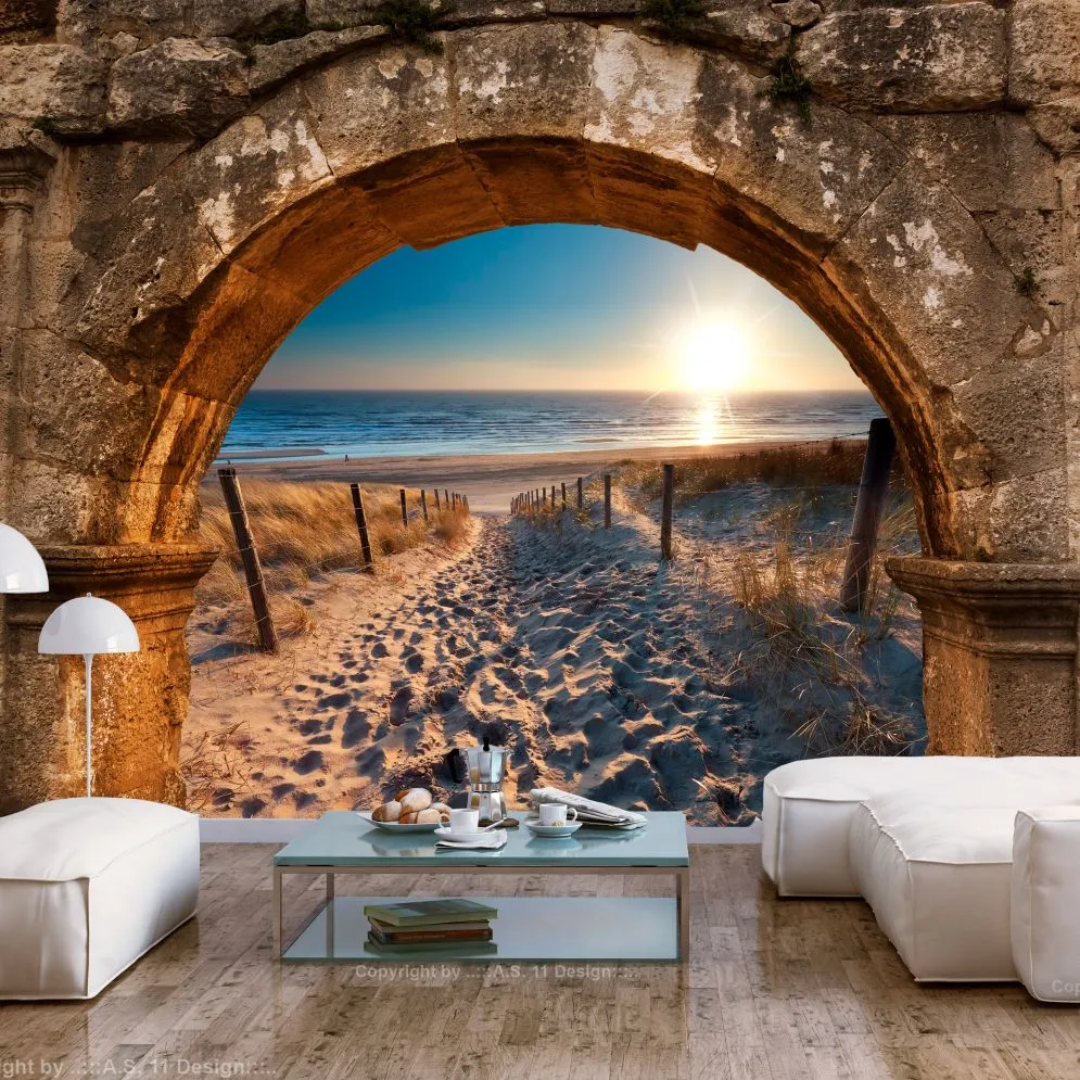 Fototapeta - Łuk i plaża-1