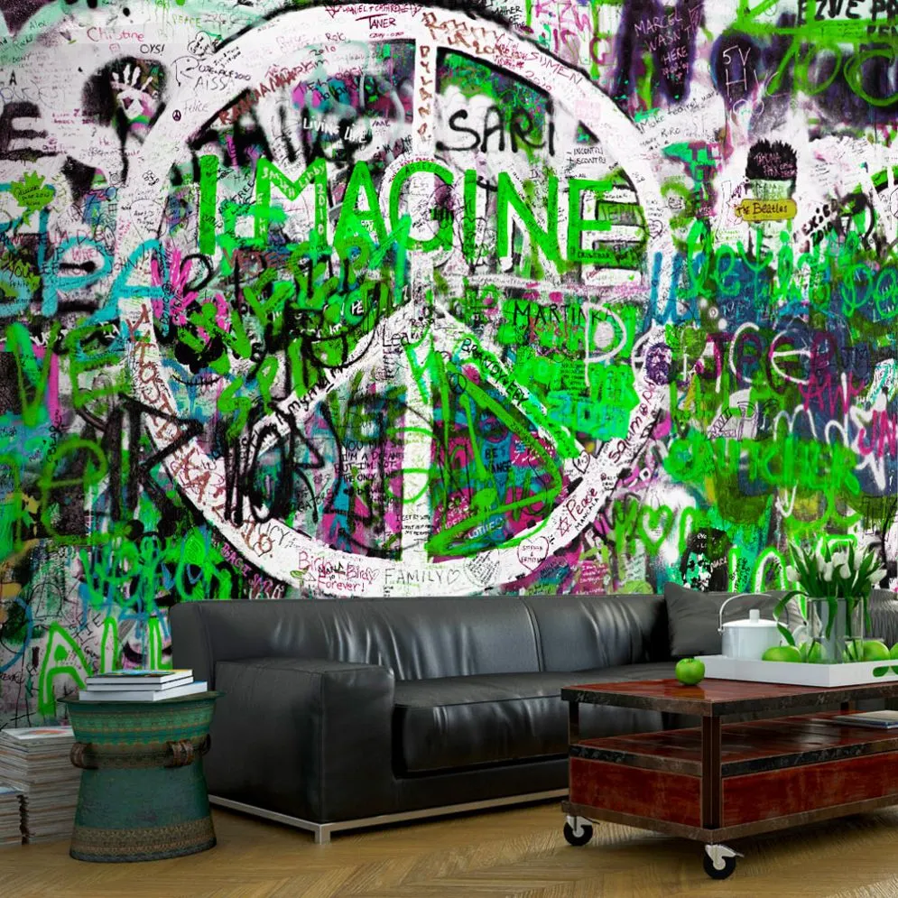 Fototapeta - Zielone graffiti-1