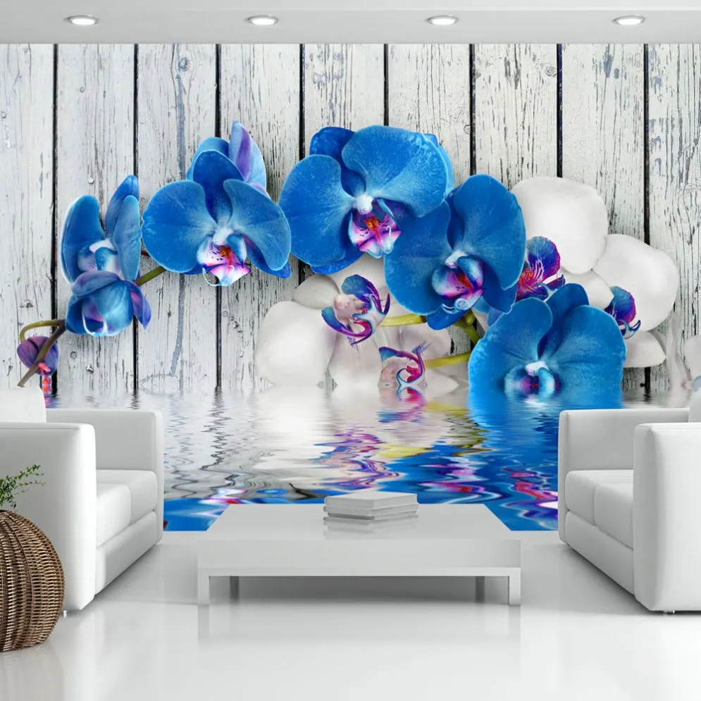 Fototapeta - Kobaltowa orchidea-1