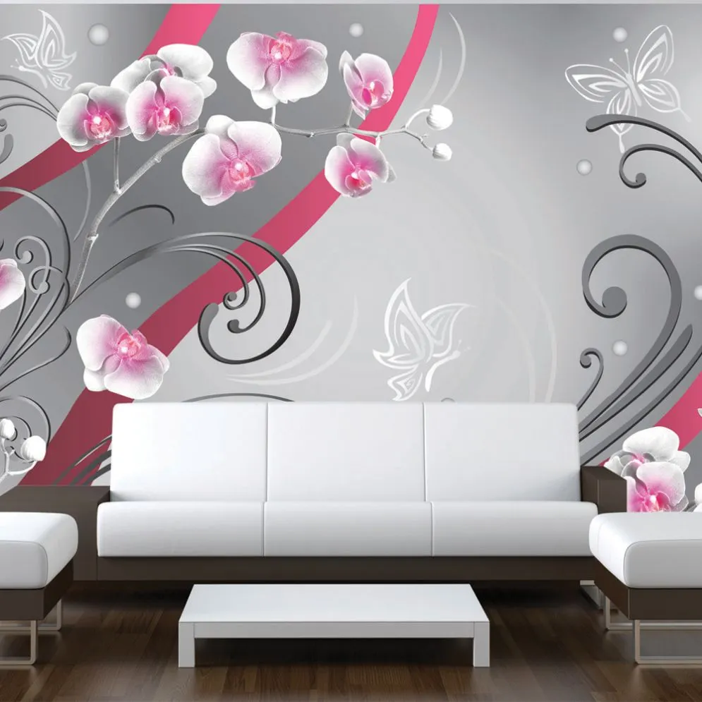 Fototapeta - Różowe orchidee - wariacja-1