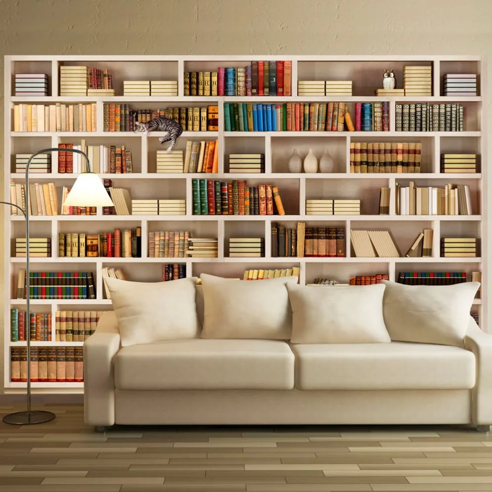 Fototapeta - Domowa biblioteczka-1