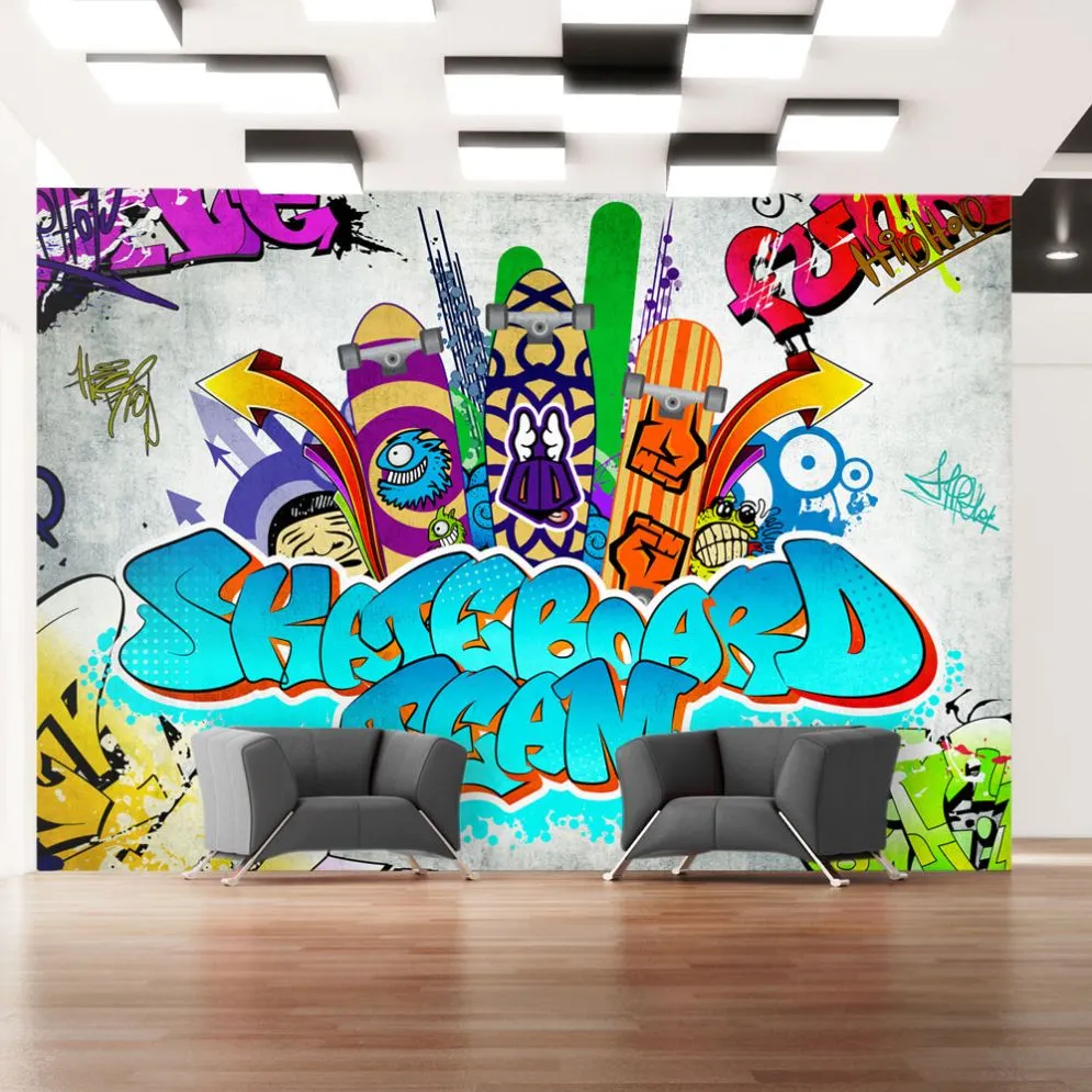 Fototapeta - Skateboard team-1