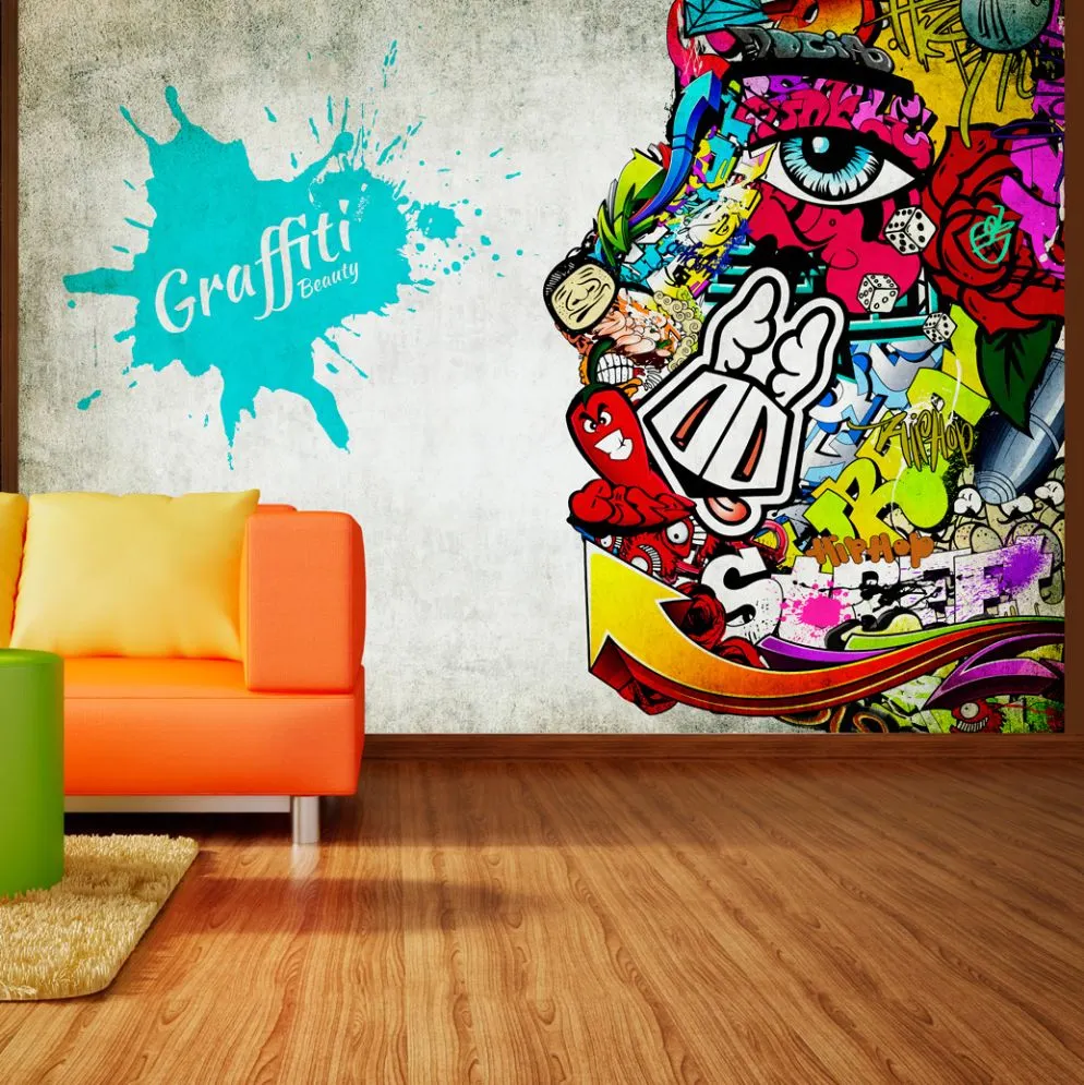Fototapeta - Graffiti beauty-1