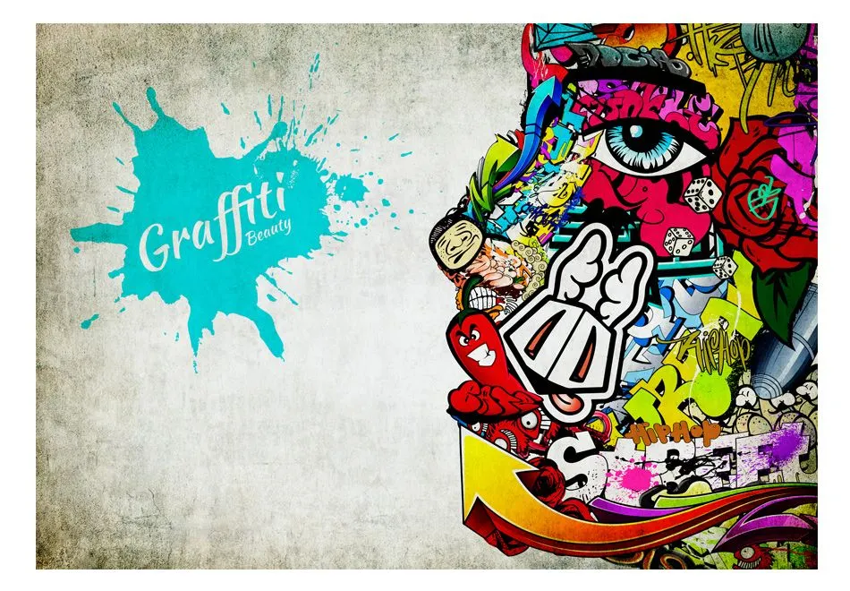 Fototapeta - Graffiti beauty-2