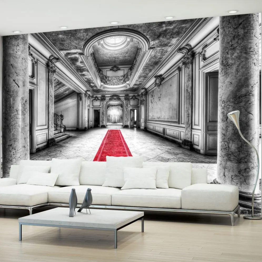 Fototapeta - Tajemnica marmuru - czarno-biała-1