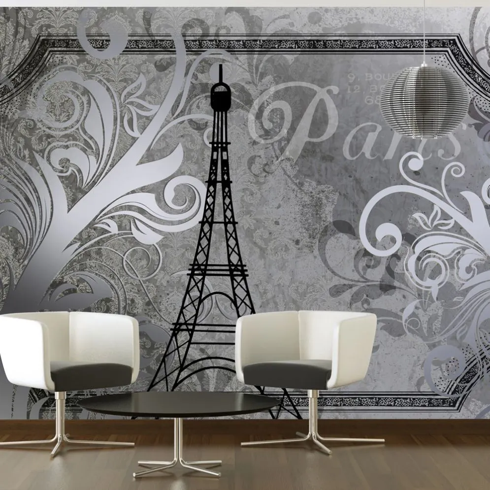 Fototapeta - Vintage Paris - srebrny-1