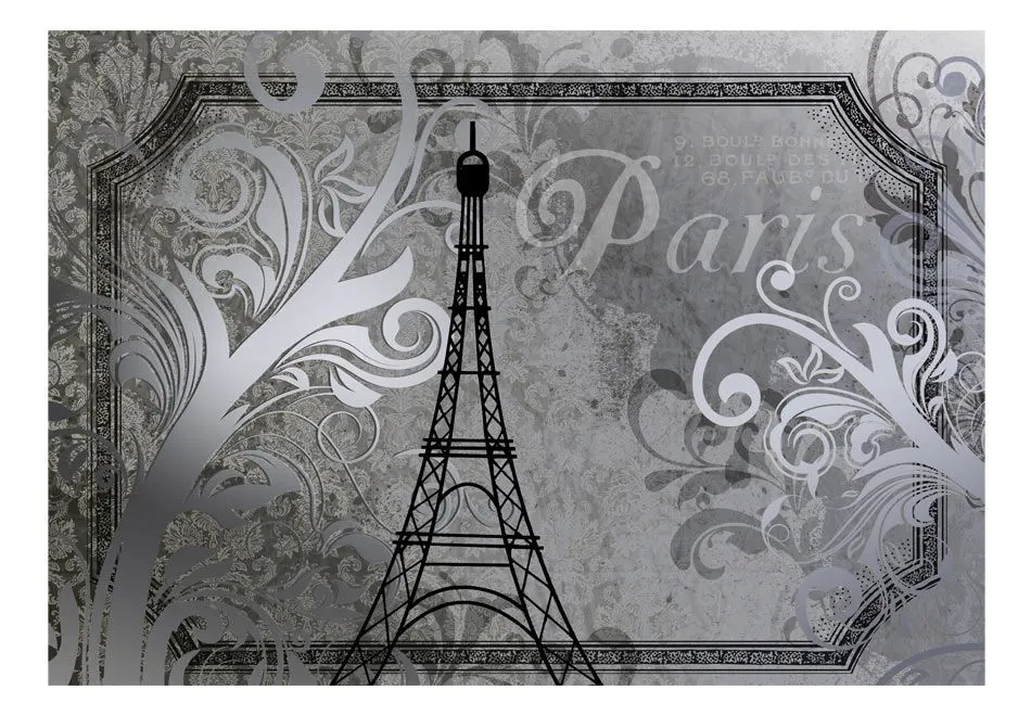 Fototapeta - Vintage Paris - srebrny-2