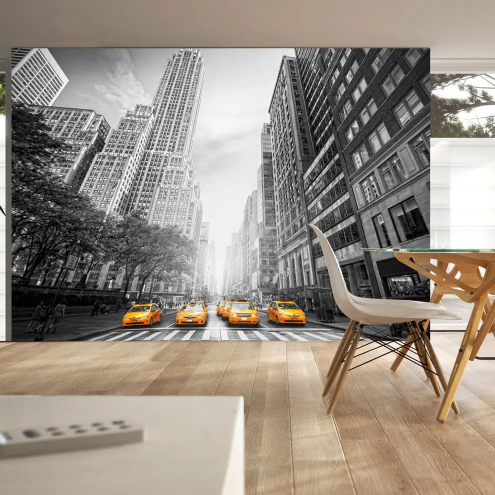 Fototapeta - New York - yellow taxis-1