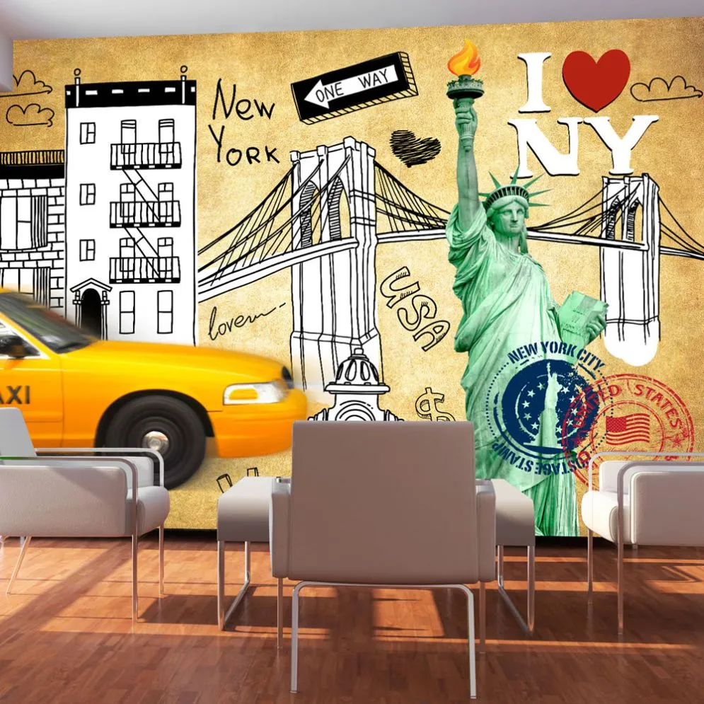 Fototapeta - One way - New York-1