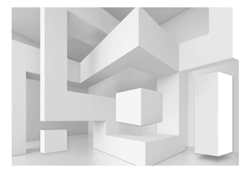 Fototapeta - Biała geometria-2