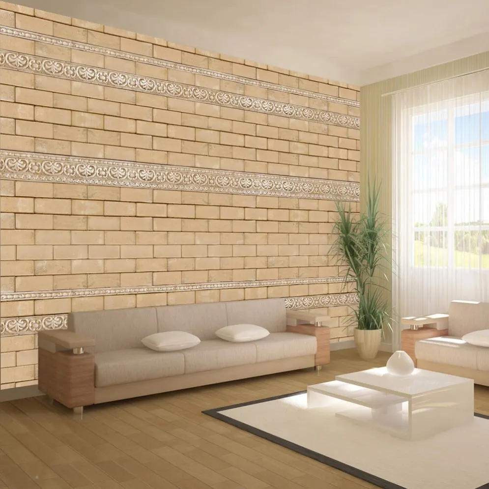 Fototapeta - Mur ze zdobieniami-1