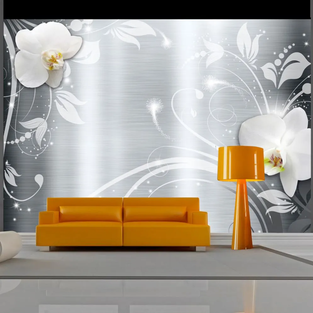 Fototapeta - Orchidee na stali-1