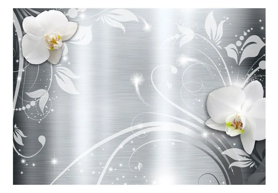 Fototapeta - Orchidee na stali-2