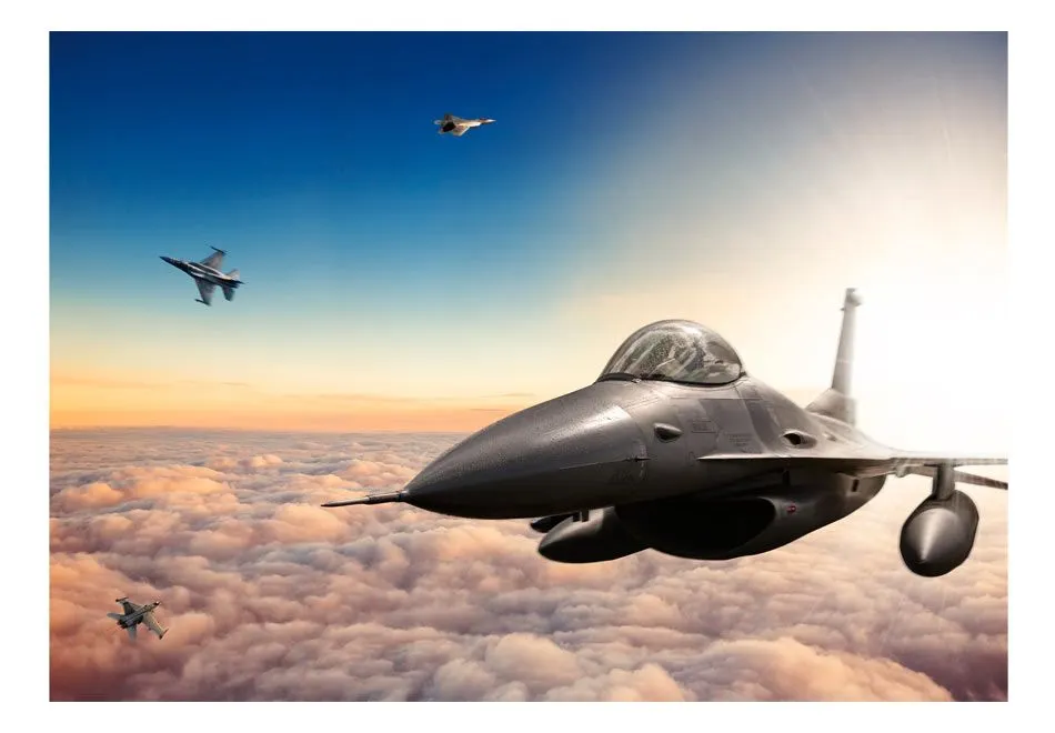 Fototapeta - Myśliwce F16-2
