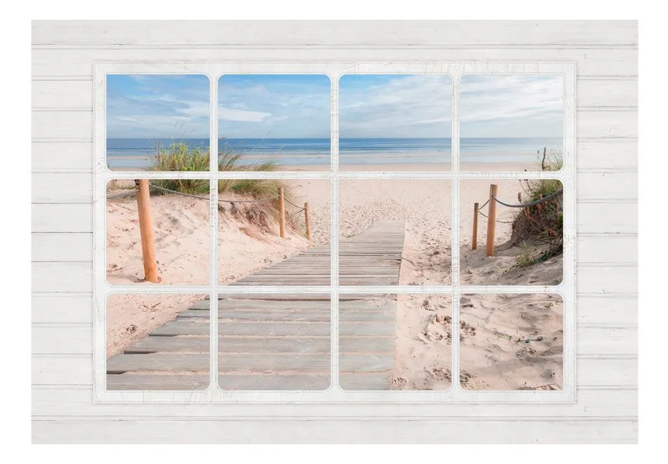 Fototapeta - Okno & plaża-2