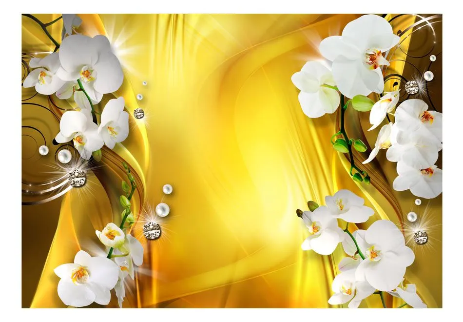 Fototapeta - Orchidea w złocie-2