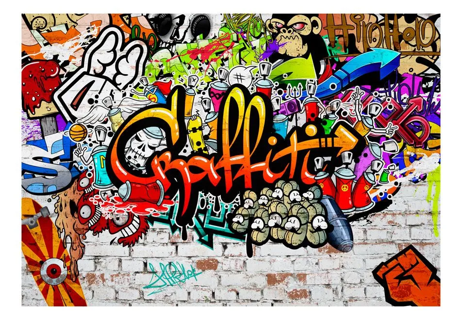 Fototapeta - Kolorowe graffiti-2