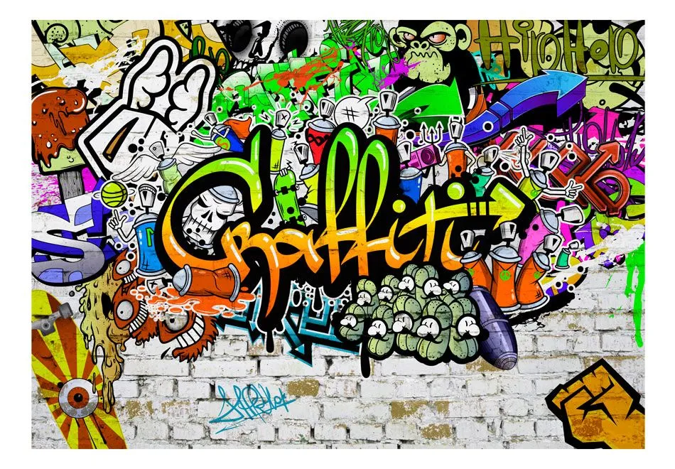Fototapeta - Graffiti na ścianie-2