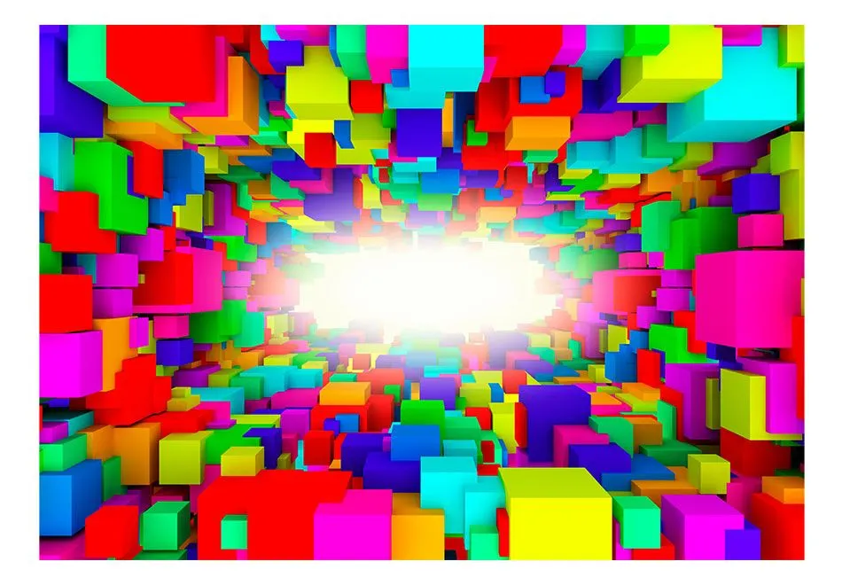 Fototapeta - Światło w geometrii koloru-2