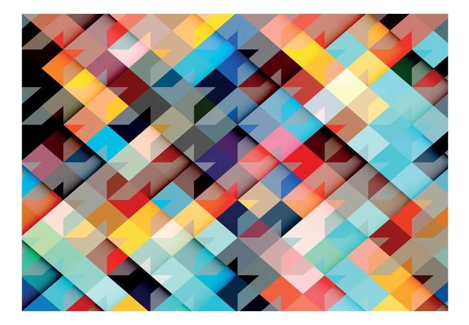 Fototapeta - Kolorowy patchwork-2