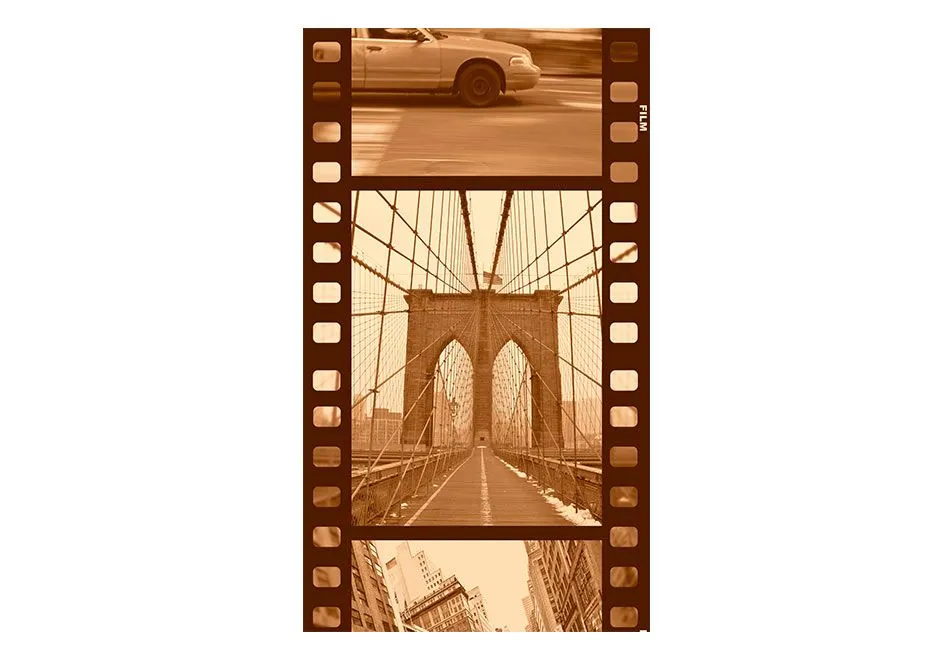 Fototapeta - Nowy Jork - Kolaż (sepia)-2