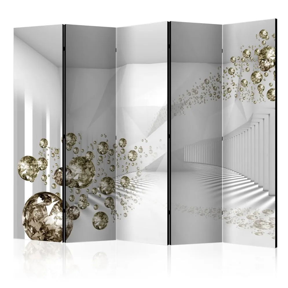 Parawan akustyczny 3D 225 x 172 cm Biały