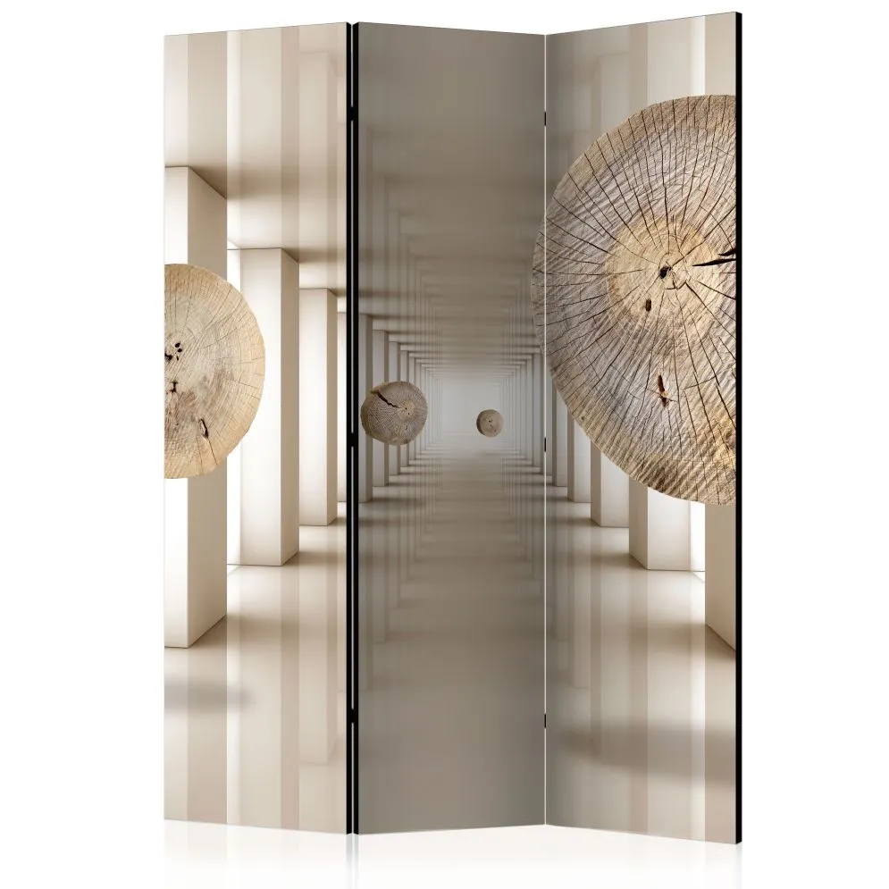 Parawan jednostronny 3D 135 x 172 cm Szary