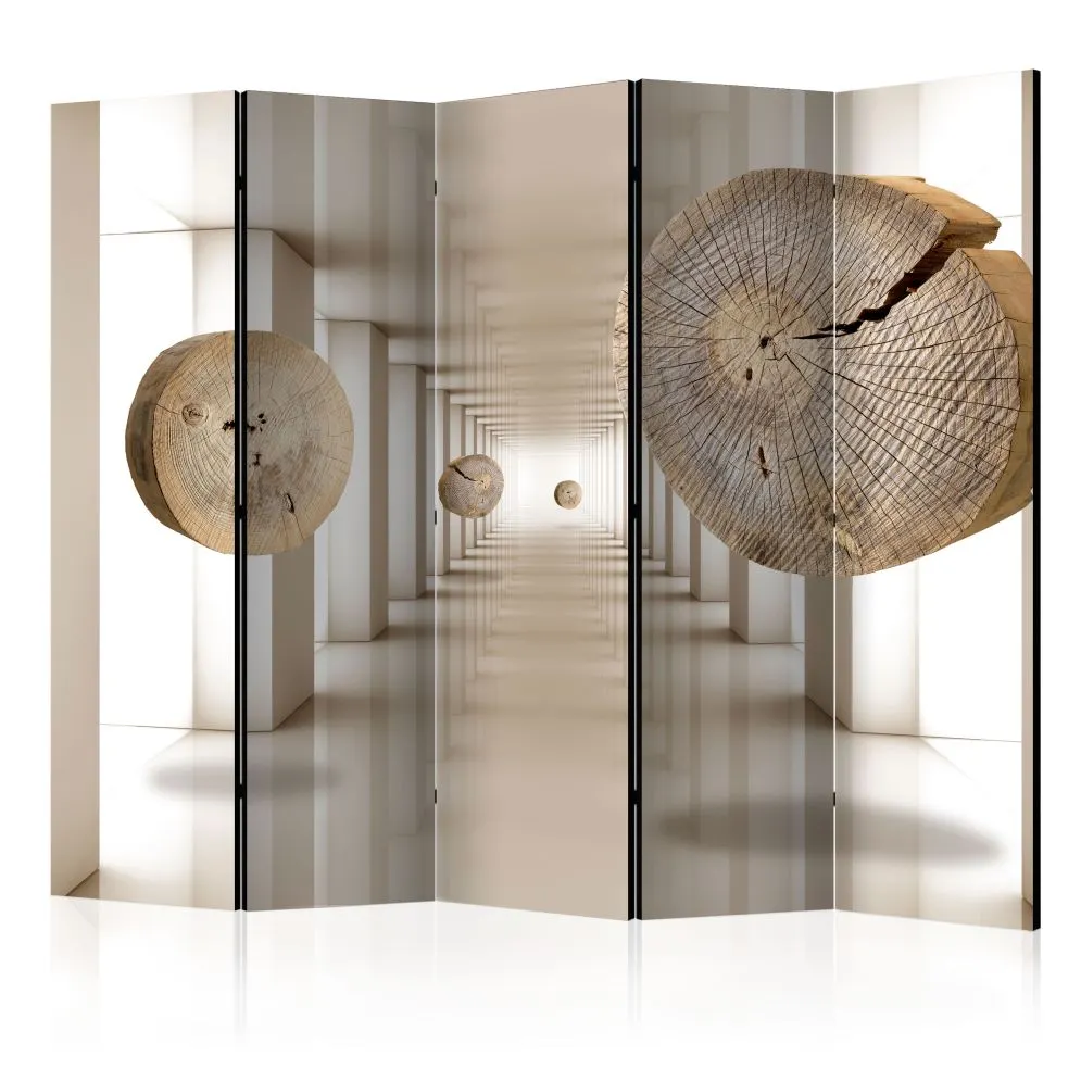 Parawan jednostronny  3D 225 x 172 cm Beżowy