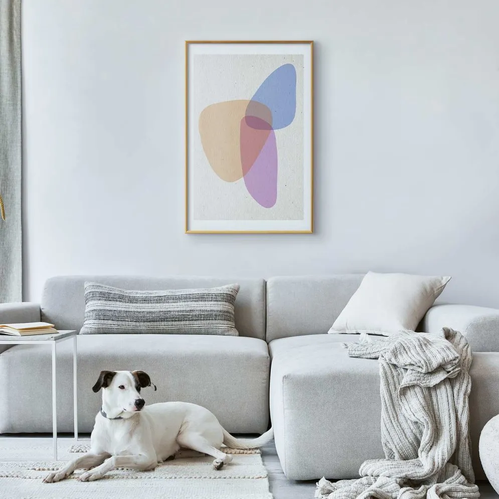 Plakat Część wspólna 60x90 cm z ramą złotą z marginesem | MIRAT.