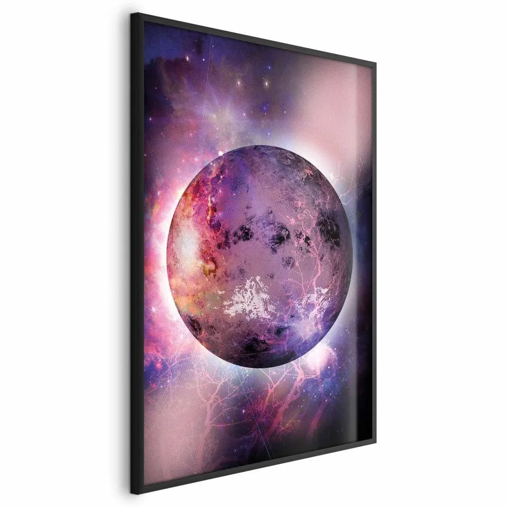 Plakat Nieznana planeta 60x90 cm z ramą czarną bez marginesu | MIRAT.