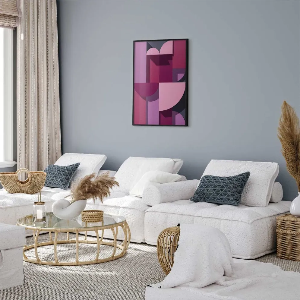 Plakat abstrakcyjne home 60 x 90 cm z ramą czarną | MIRAT. kolekcja a-A-0560-ao-a
