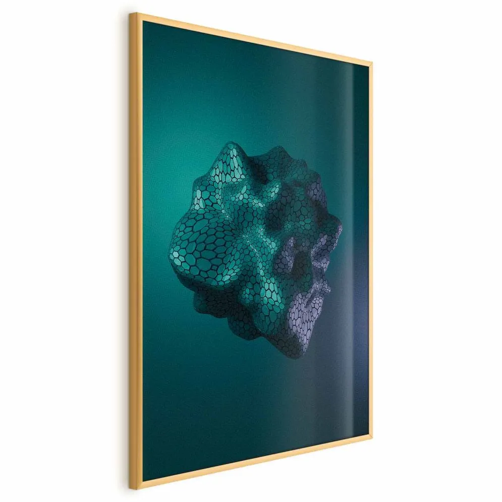 Plakat Gamma 21x30 cm z ramą złotą bez marginesu | MIRAT.