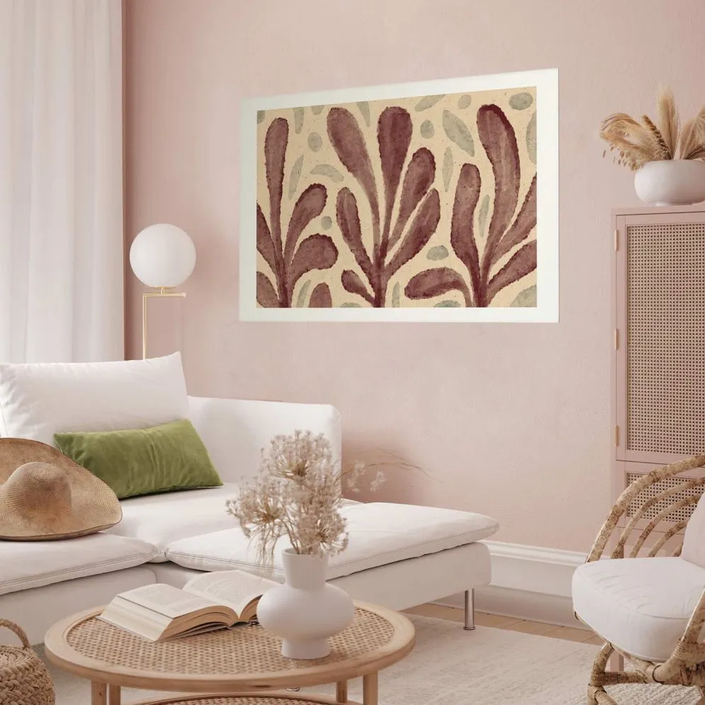 Plakat Liście i plamy 30x21 cm bez ramy z marginesem | MIRAT.
