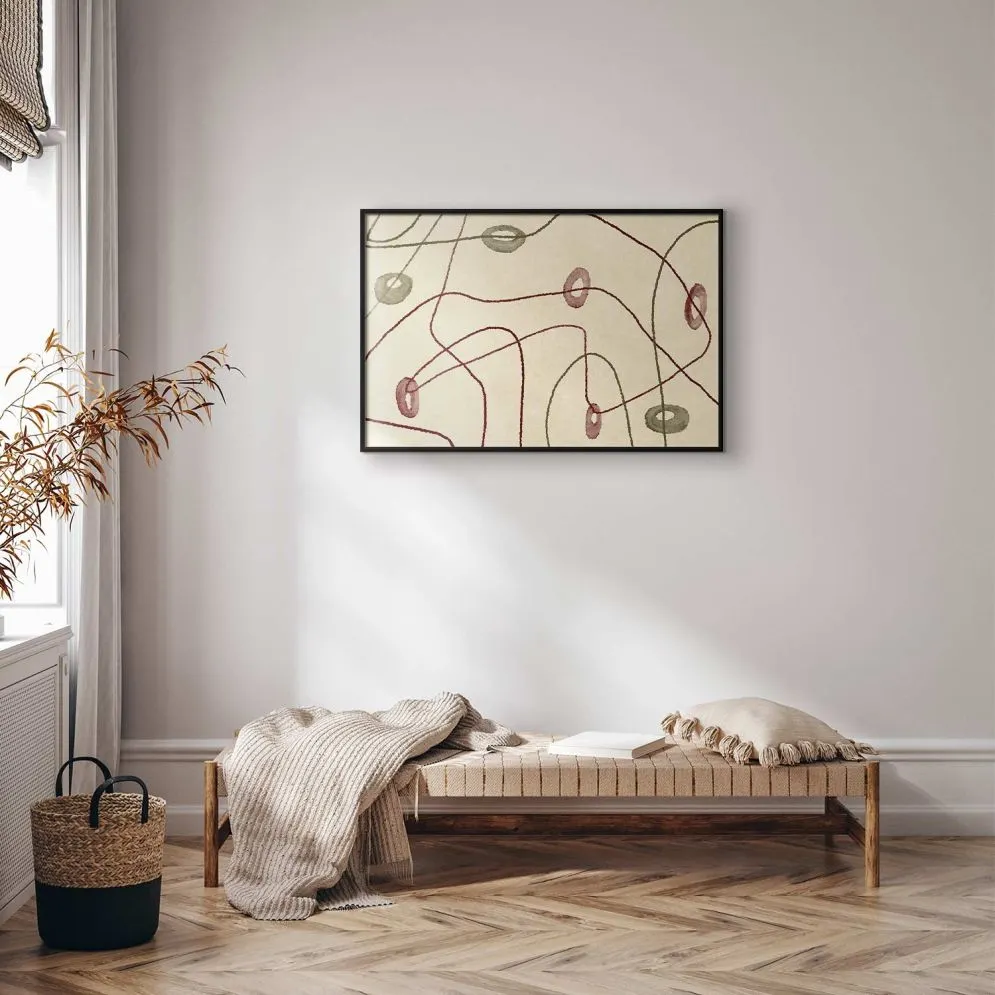 Plakat Kształty 42x29,7 cm z ramą czarną bez marginesu | MIRAT.