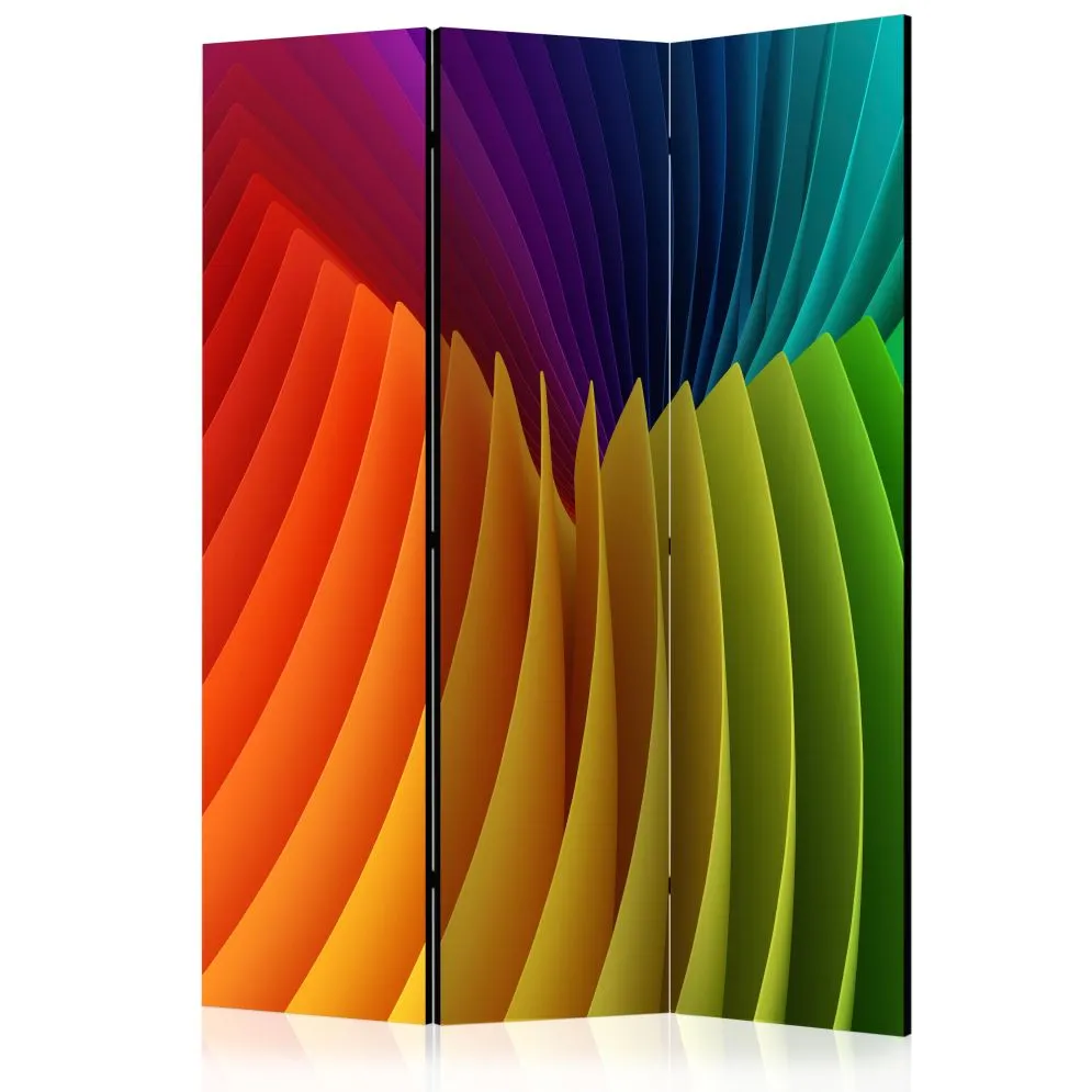 Parawan akustyczny 3D 135x172 cm 3-częściowy wielokolorowy | MIRAT.
