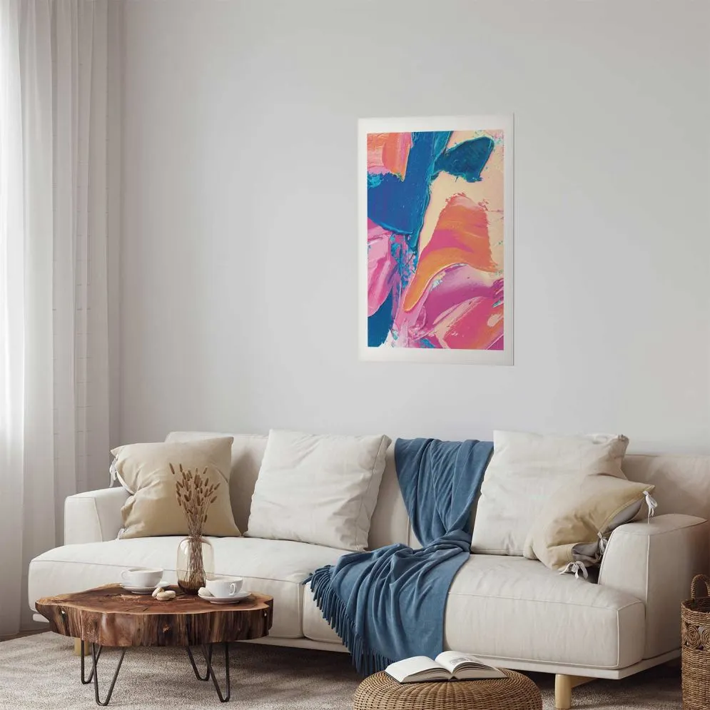 Plakat Kolorowa Ekspresja 21x30 cm bez ramy z marginesem | MIRAT.
