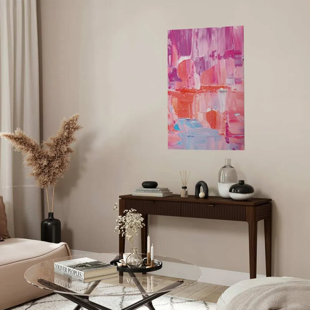 Plakat Kolorowe Pociągnięcia 30x21 cm bez ramy bez marginesu | MIRAT.