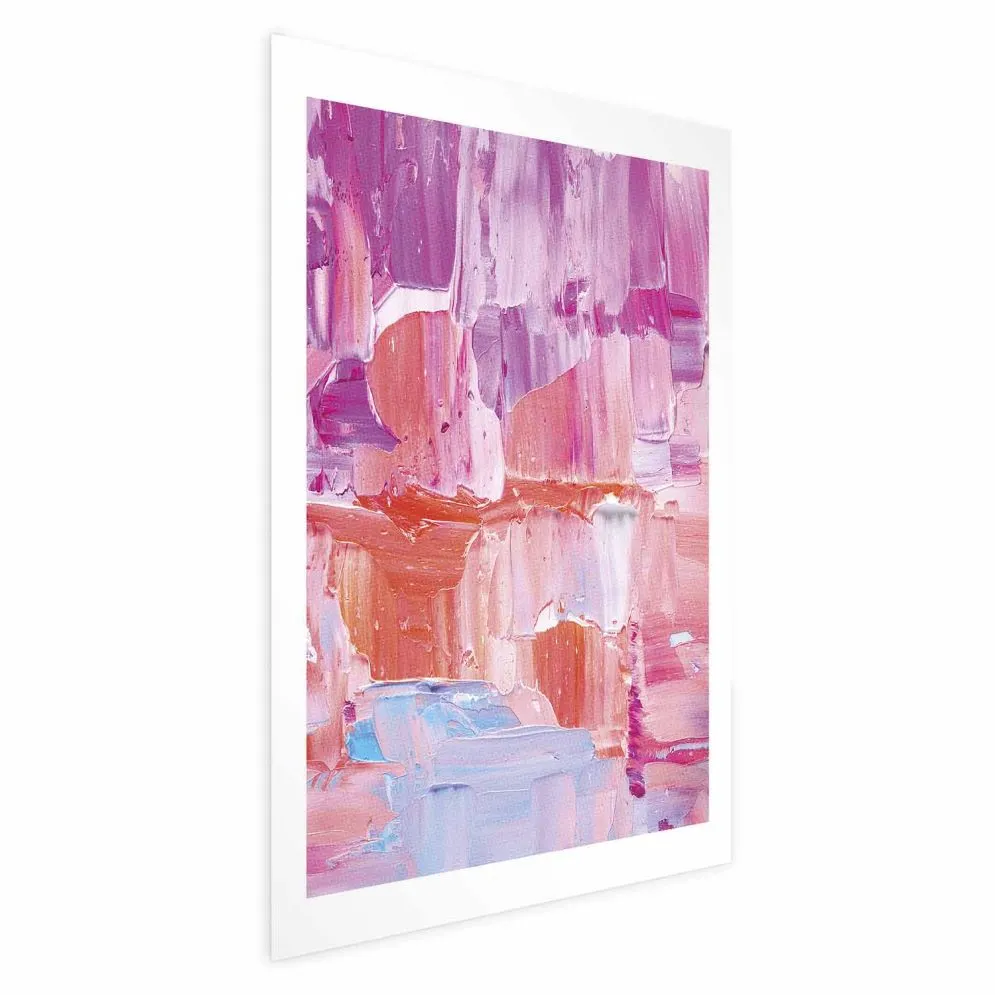 Plakat Kolorowe Pociągnięcia 30x21 cm bez ramy bez marginesu | MIRAT.