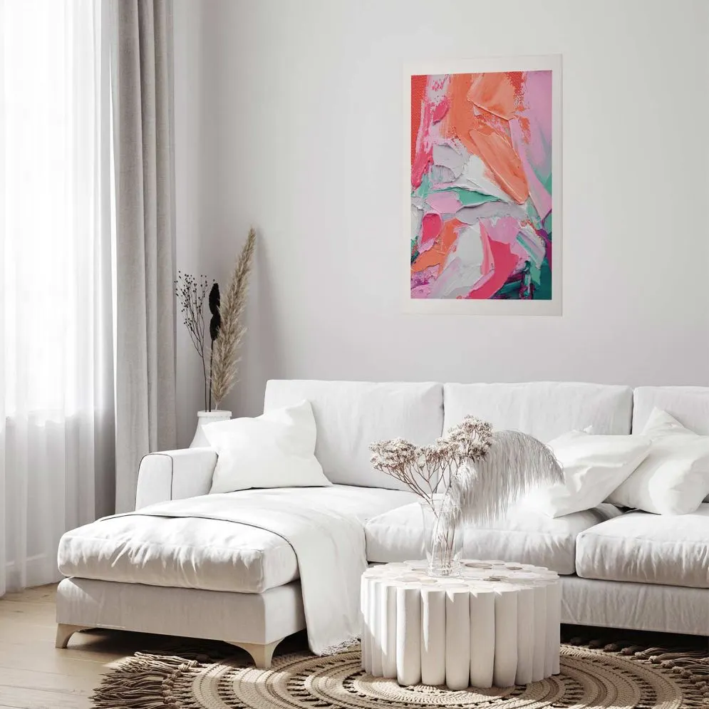 Plakat Różowa Paleta 29,7x42 cm bez ramy z marginesem | MIRAT.