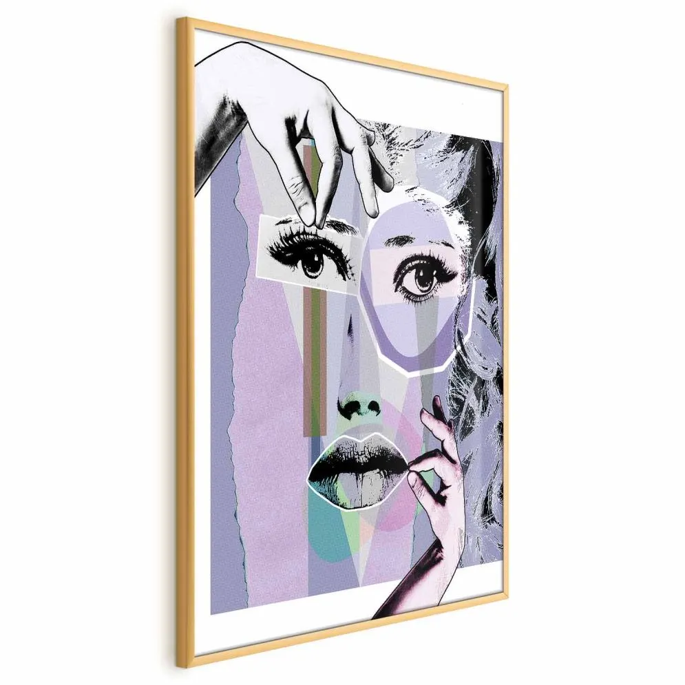Plakat Chirurgia plastyczna 40x60 cm z ramą złotą bez marginesu | MIRAT.