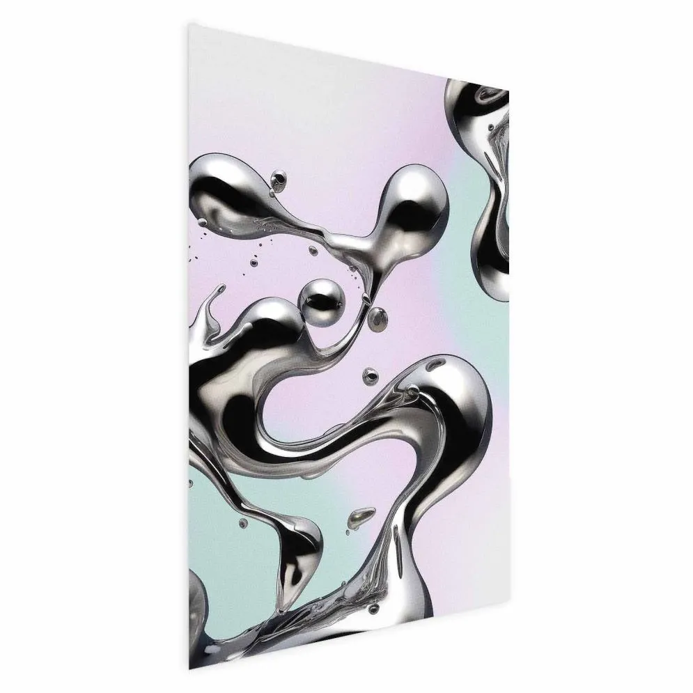 Plakat Metaliczne Płynności 21x30 cm bez ramy z marginesem | MIRAT.