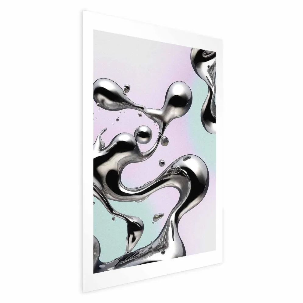 Plakat Metaliczne Płynności 21x30 cm bez ramy bez marginesu | MIRAT.