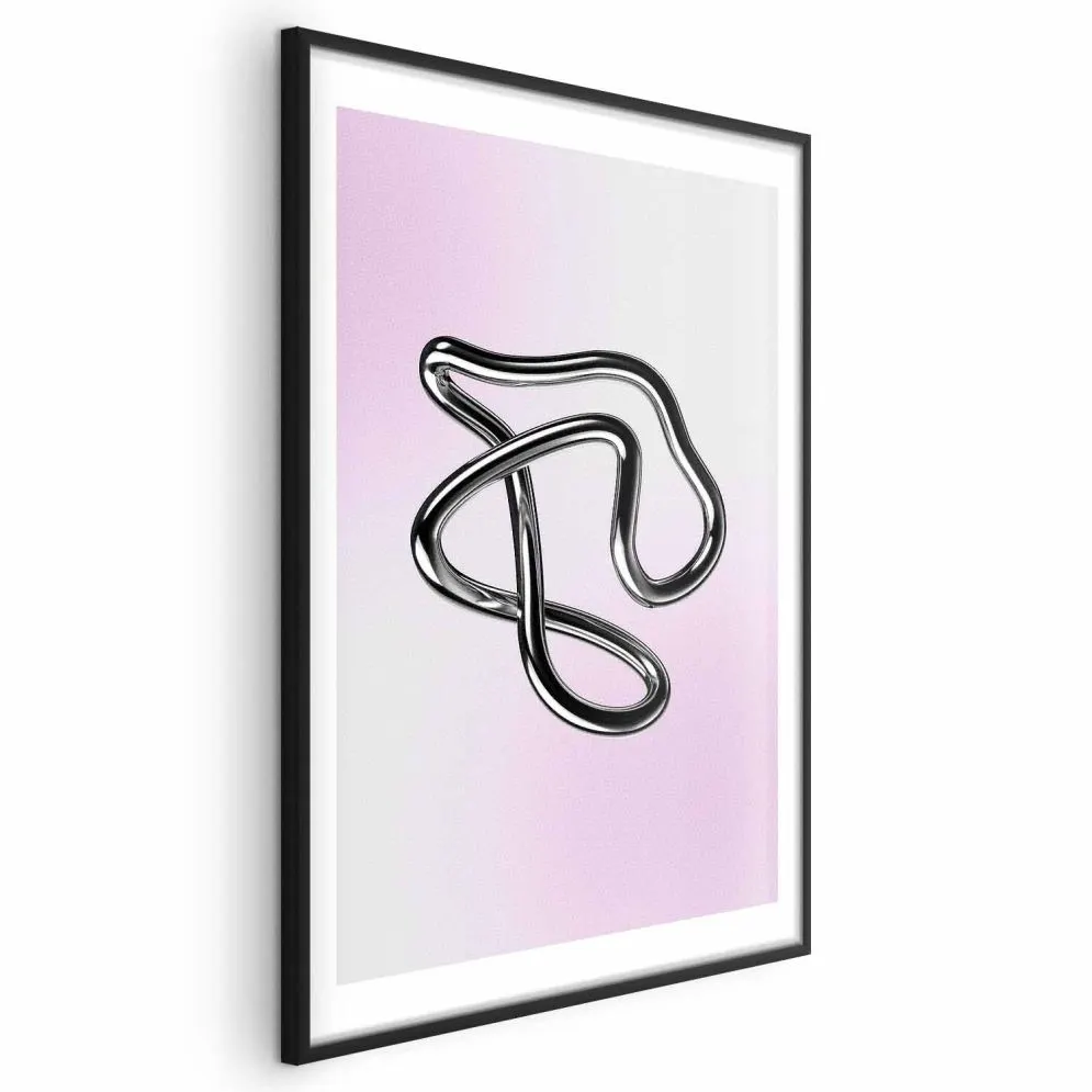 Plakat Srebrne Zawiłości 60x90 cm z ramą czarną z marginesem | MIRAT.