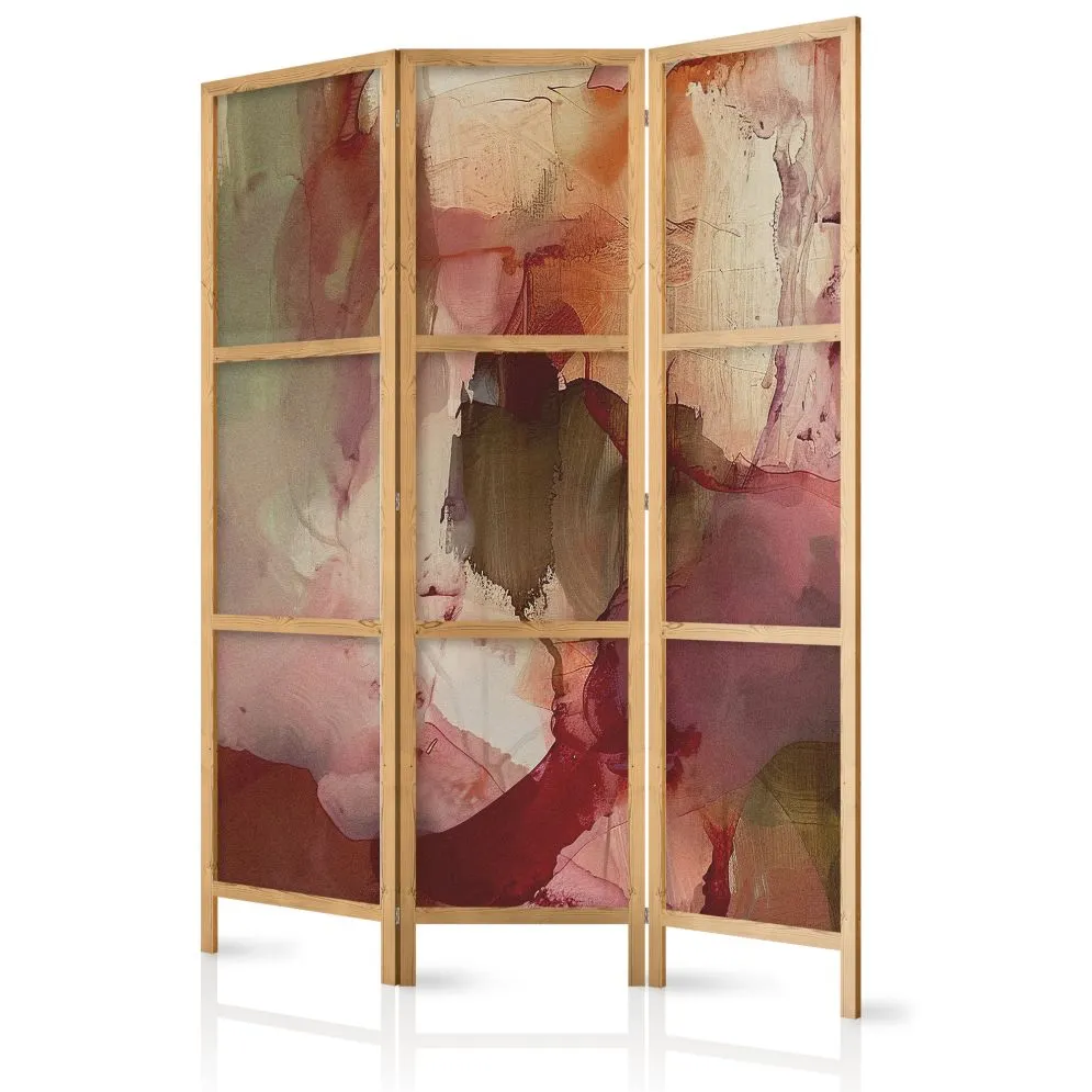Parawan japoński Abstrakcje 135x172 cm 3-częściowy wielokolorowy | MIRAT.