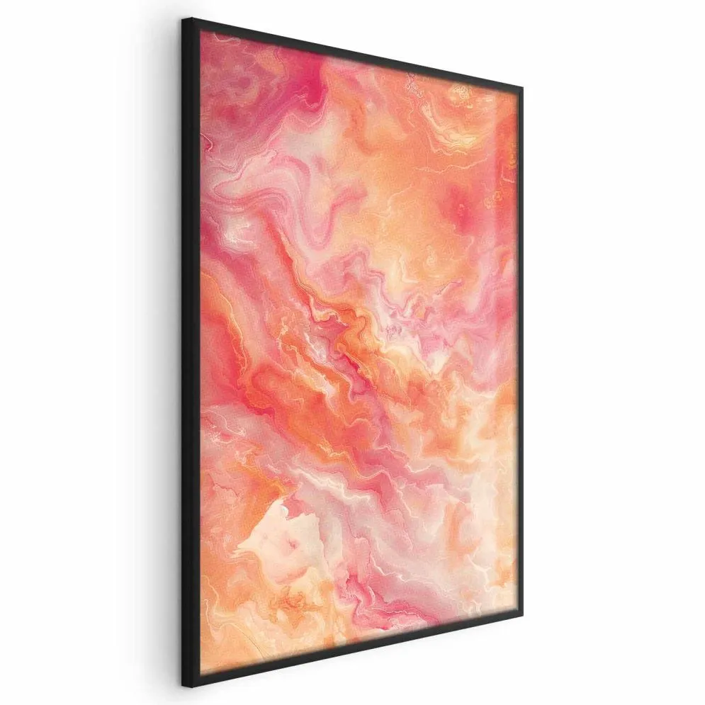 Plakat Płomienne Barwy 21x30 cm z ramą czarną bez marginesu | MIRAT.