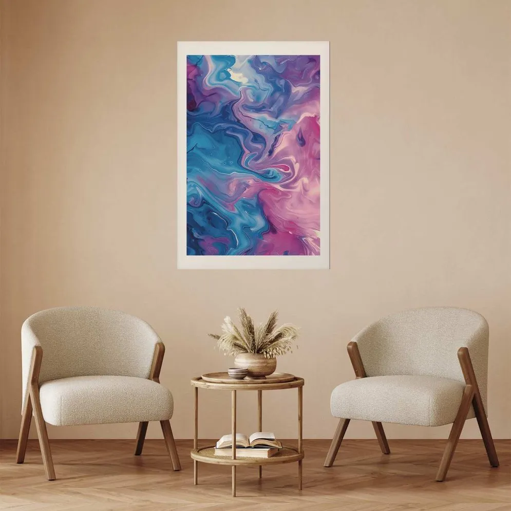 Plakat Nocne Przepływy 21x30 cm bez ramy z marginesem | MIRAT.
