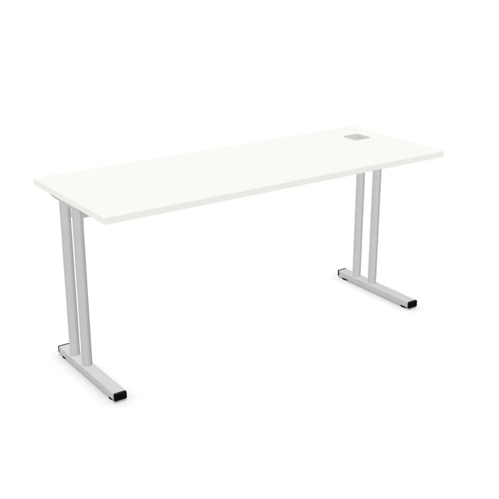 Biurko EASY SPACE C-LEG RC 140x60cm białe prostokątne I sklep meblowy MIRAT.