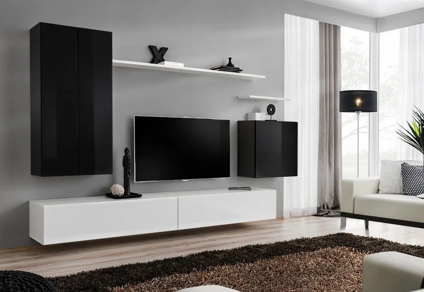 Meblościanka SWITCH II w stylu nowoczesnym do salonu | MIRAT. kolekcja SWITCH