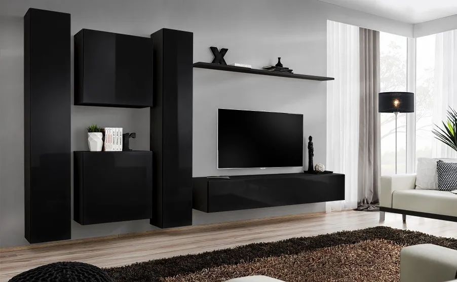 Meblościanka SWITCH VI wisząca z elemntów modułowych | MIRAT. kolekcja SWITCH