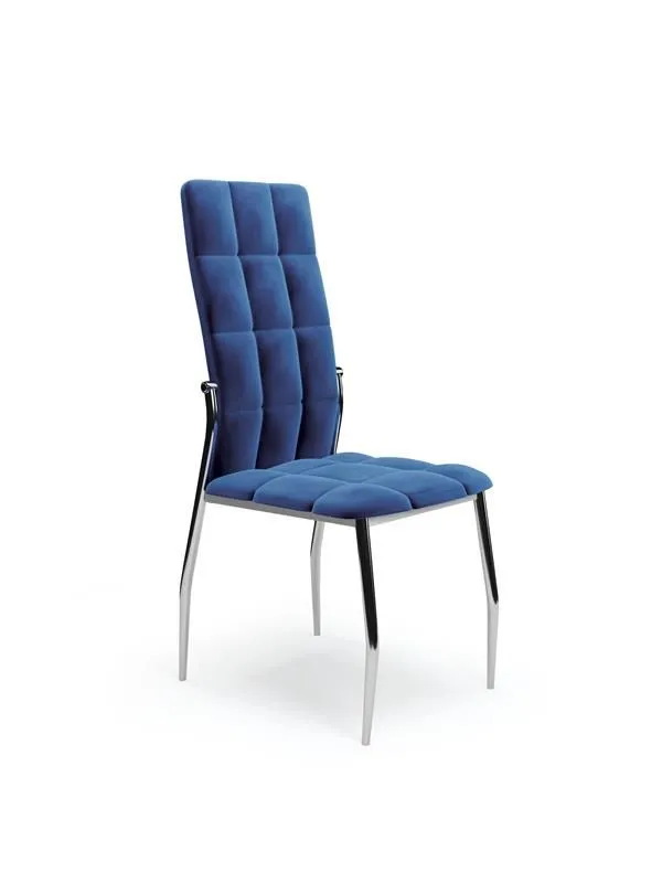 Krzesło K416 VELVET granatowe tapicerowane pikowane | MIRAT. styl GLAMOUR